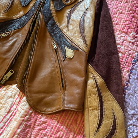 1970s Vintage Original East West Musical Instruments Leather Jacket - Picture 15 of 16